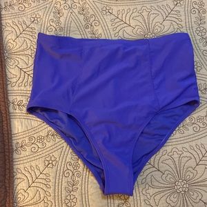 Purple Old Navy high waisted size Large NWOT swim bottoms bathing suit